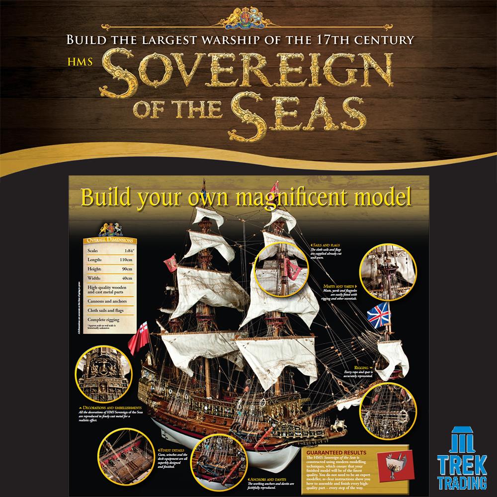 Sovereign of the Seas Step-By-Step Instruction Manual Guide
