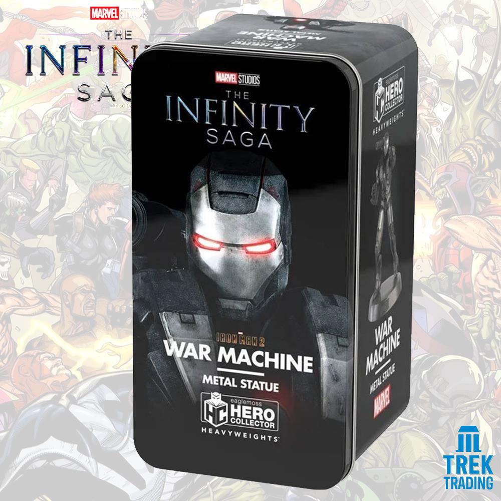Marvel The Infinity Saga Heavyweights Collection - 12cm Iron Man 2 War Machine Metal Statue