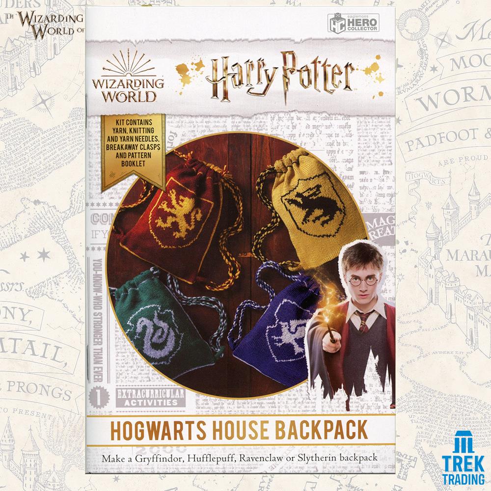 Harry Potter Wizarding World Collection - 26cm x 35cm Slytherin Reversible Backpack Knit Kit