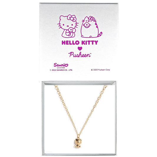 Hello Kitty & Pusheen - 18ct Gold Vermeil Charm Necklace