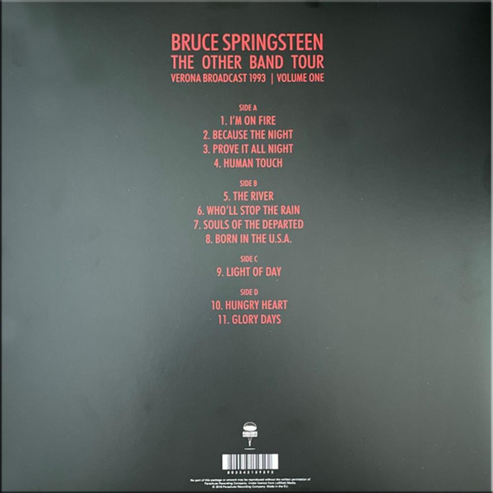 Bruce Springsteen Vinyl - The Other Band Tour Vol 1 Verona 1993 Double Album