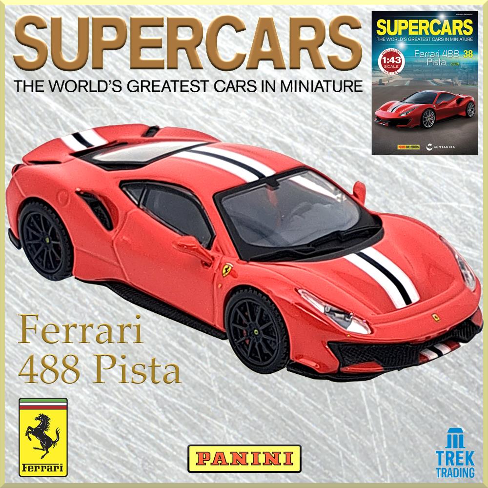 Supercars Collection 38 - Ferrari 488 Pista 2018 with Magazine