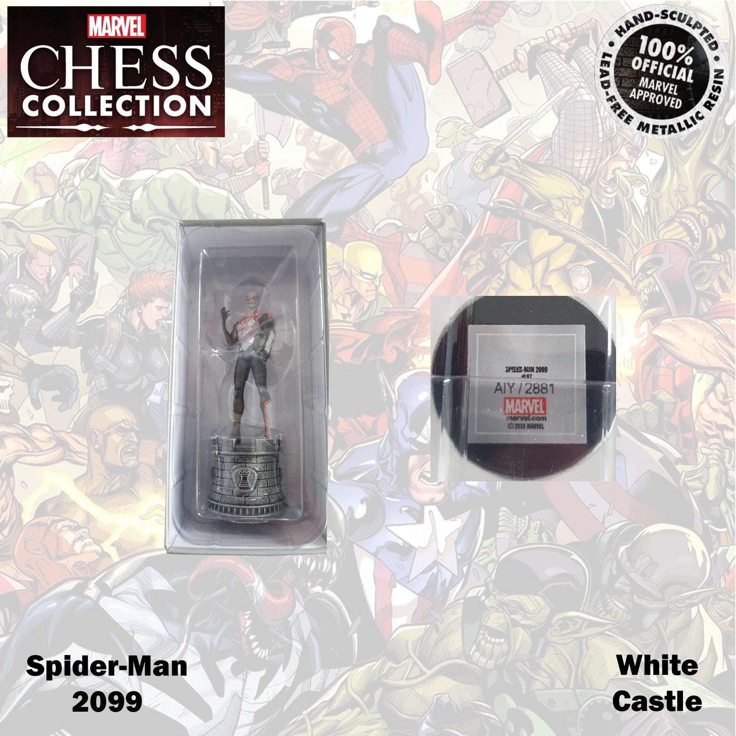 Marvel Chess Collection - 12cm Spider-Man 2099 White Castle 87