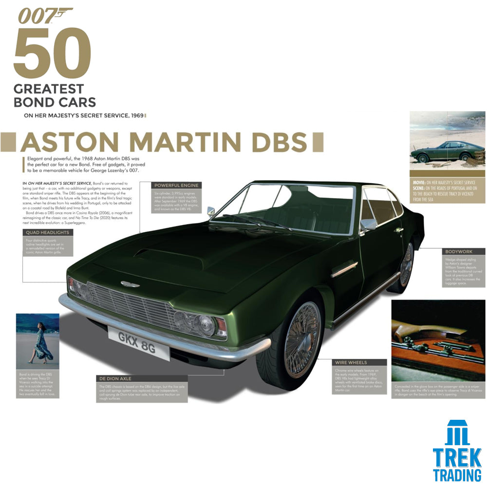 50 Greatest James Bond Cars (007) - 120 Page Hardcover