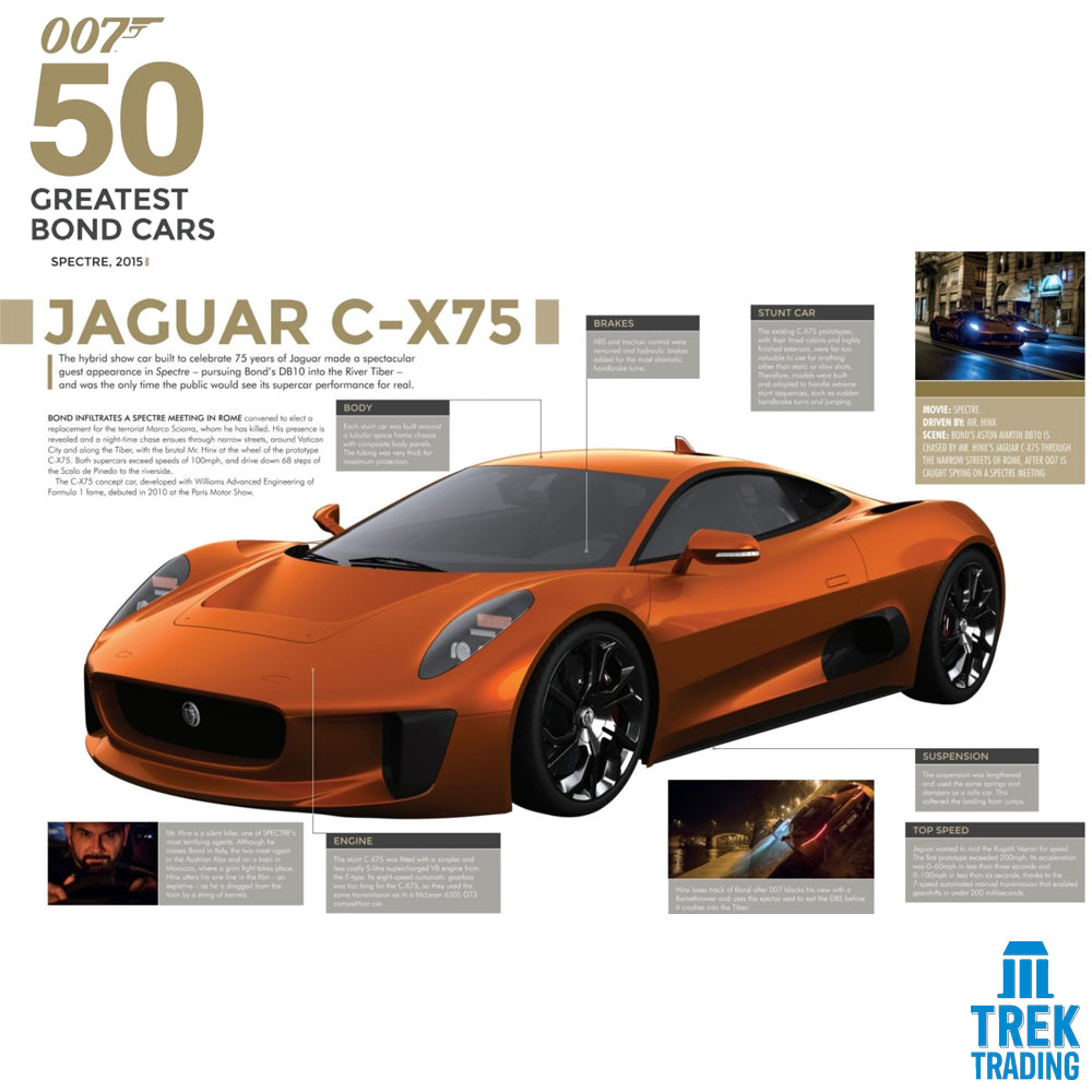 50 Greatest James Bond Cars (007) - 120 Page Hardcover