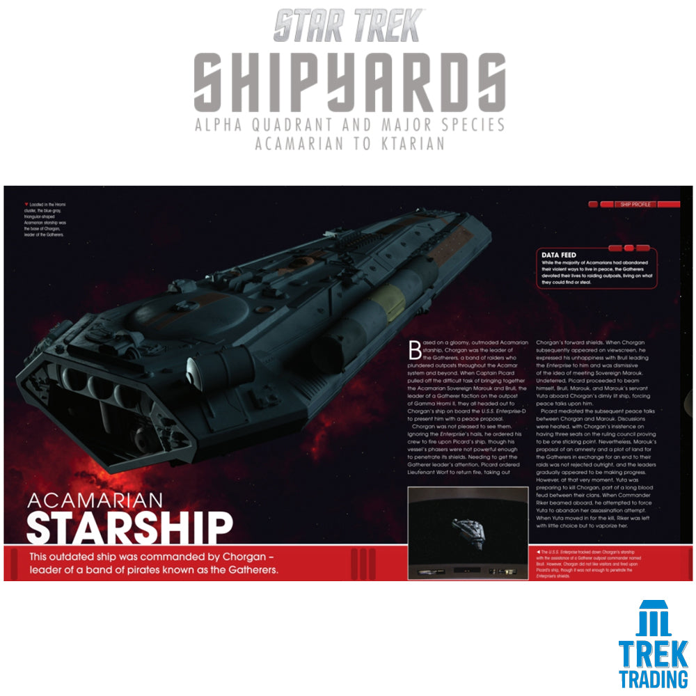 Star Trek Shipyards: Alpha Quadrant and Major Races Volume 1: Acamarian to Ktarian - Hardcover