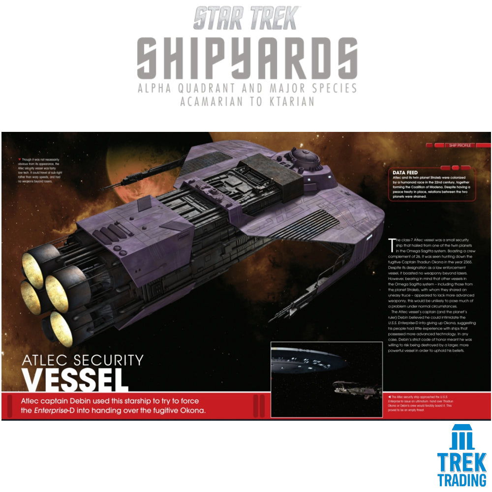 Star Trek Shipyards: Alpha Quadrant and Major Races Volume 1: Acamarian to Ktarian - Hardcover