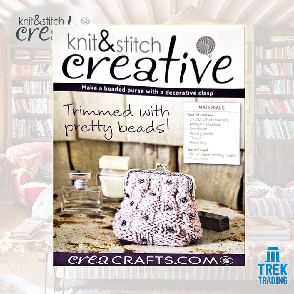 Knit & Stitch Creative - UP003 Beaded Purse with Decorative Clasp