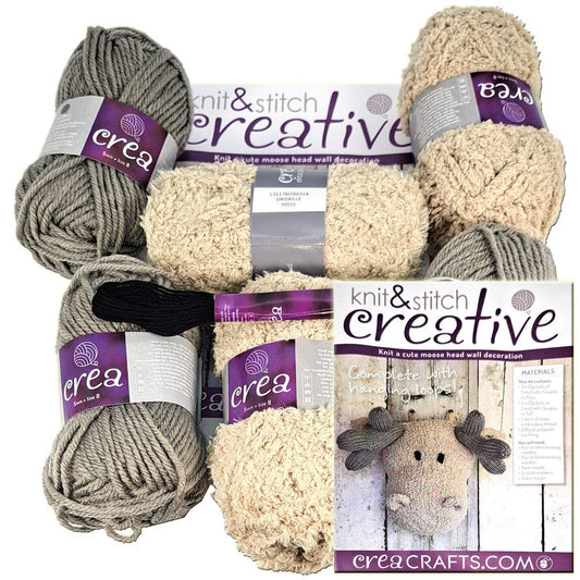 Knit & Stitch Creative - UP004 Moose Head Wall Decoration