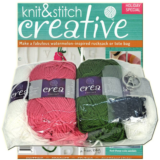 Knit & Stitch Creative - SP009 Holiday Special Watermelon Rucksack or Tote Bag