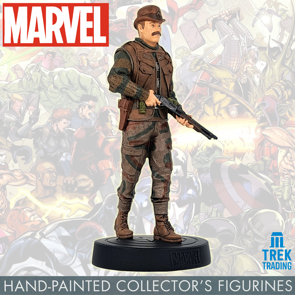 Marvel Movie Collection Figurines - 13cm Timothy Dum Dum Dugan 43 with Magazine