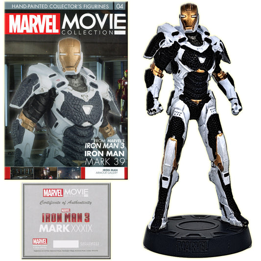 Marvel Movie Collection Figurines - 14cm Iron Man 3 Subscriber Special 04 Mark 39 with 8-Page Magazine