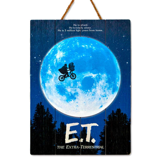E.T. The Extra-Terrestrial - 30cm x 40cm Woodart 3D