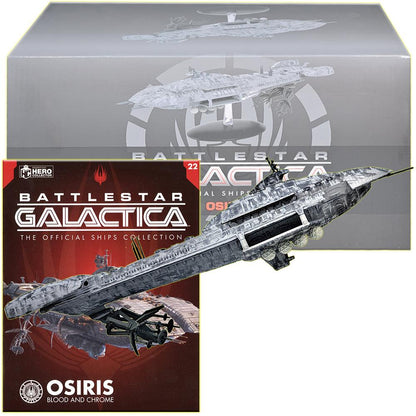 Battlestar Galactica Official Ships Collection - 28cm Blood and Chrome Osiris Battleship Issue 22 with Magazine