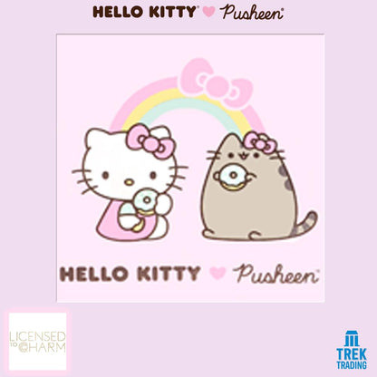 Hello Kitty & Pusheen - Sterling Silver Stud Earrings