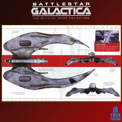 Battlestar Galactica Official Ships Collection - 27cm Scar Raider Issue 16 with Magazine