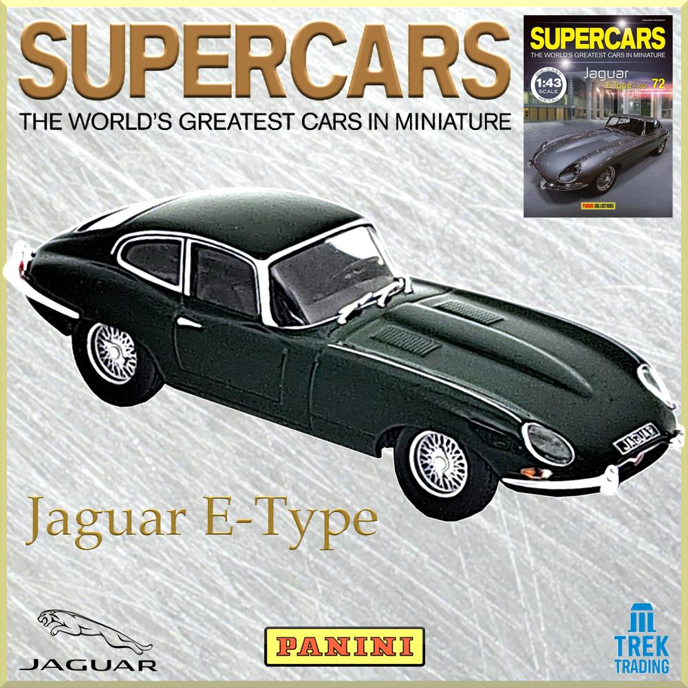 Supercars Collection 72 - Jaguar E-Type 1961 with Magazine