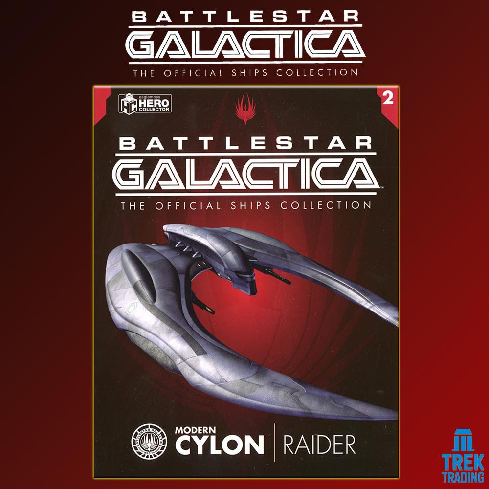 Battlestar Galactica Official Ships Collection - 27cm Modern Cylon Raider Issue 2 with Magazine
