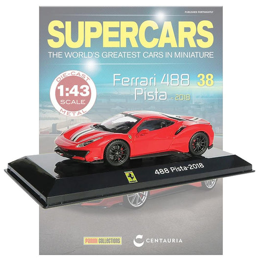 Supercars Collection 38 - Ferrari 488 Pista 2018 with Magazine