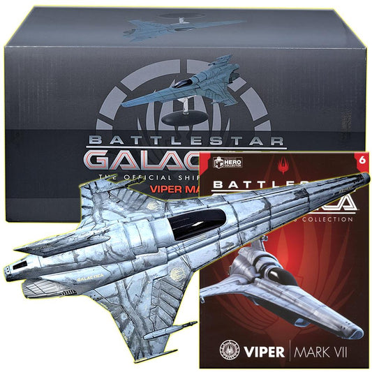 Battlestar Galactica Official Ships Collection - 18cm 2276NC Viper Mark VII Fighter Issue 6 with Magazine