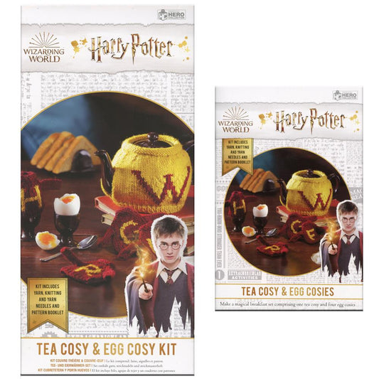 Harry Potter Wizarding World Collection - Gryffindor Tea Cosy and Egg Cosy Knit kit