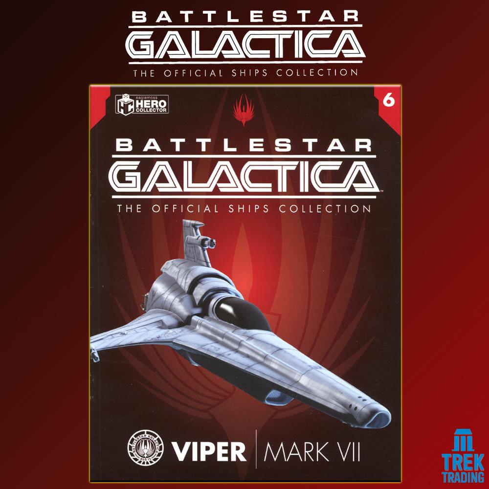 Battlestar Galactica Official Ships Collection - 18cm 2276NC Viper Mark VII Fighter Issue 6 with Magazine