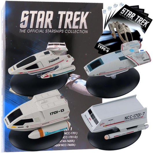 Star Trek Starships Collection - Shuttlecraft Set 1 with Magazines - Issues 1 - 2 - 3 - 4