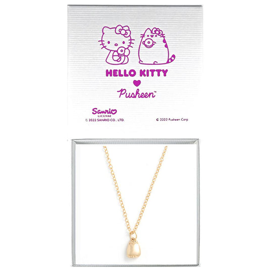 Hello Kitty & Pusheen - 18ct Gold Vermeil Pusheen as Hello Kitty Charm Bracelet