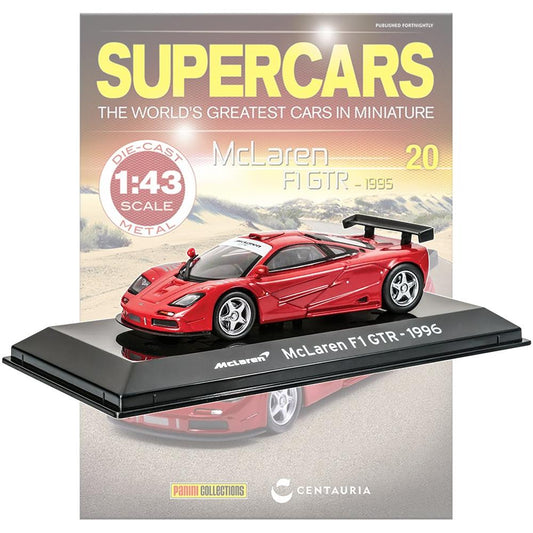 Supercars Collection 20 - McLaren F1 GTR 1995 with Magazine