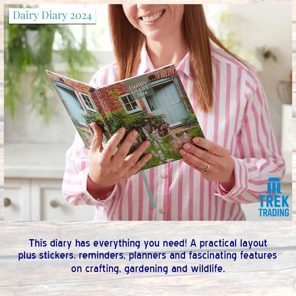 176 Page Dairy Diary - 2024 Edition