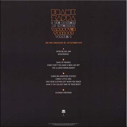 Frank Zappa & The Mothers Of Invention Vinyl - Vancouver Workout Volume 1 Double Album