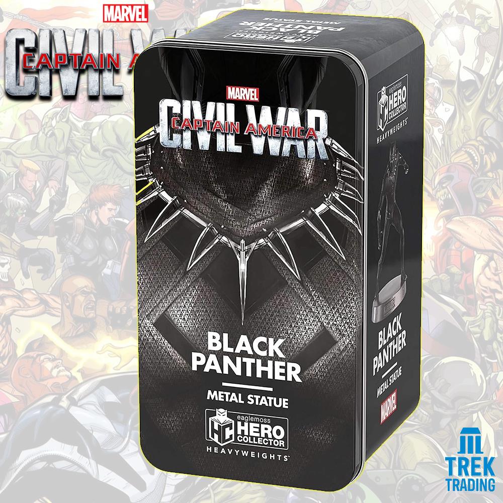 Marvel Captain America Civil War Heavyweights Collection - 10.5cm Black Panther Metal Statue
