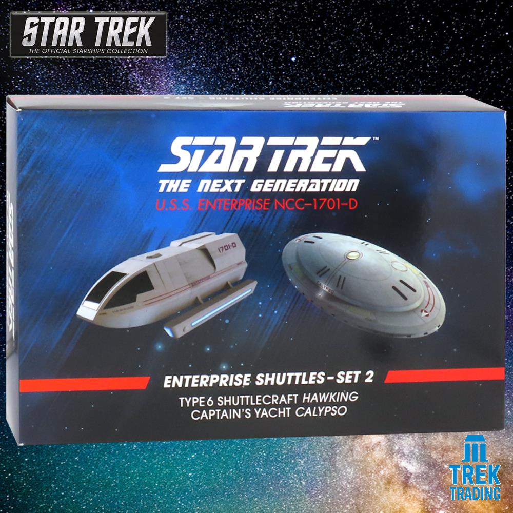 Star Trek: The Next Generation - USS Enterprise NCC-1701-D Shuttles Set 2 Hawking & Calypso