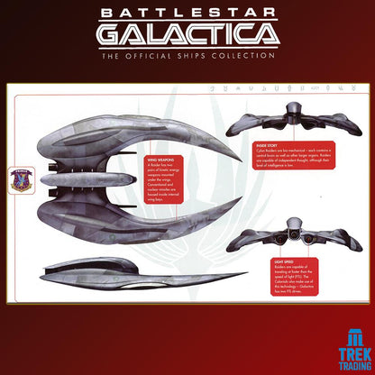 Battlestar Galactica Official Ships Collection - 27cm Modern Cylon Raider Issue 2 with Magazine