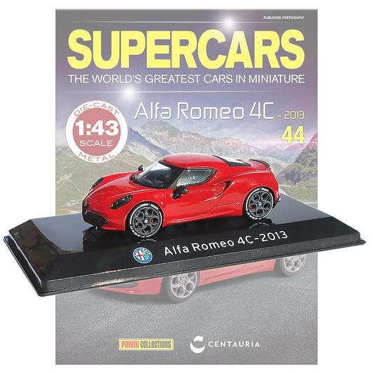 Supercars Collection 44 - Alfa Romeo 4C with Magazine