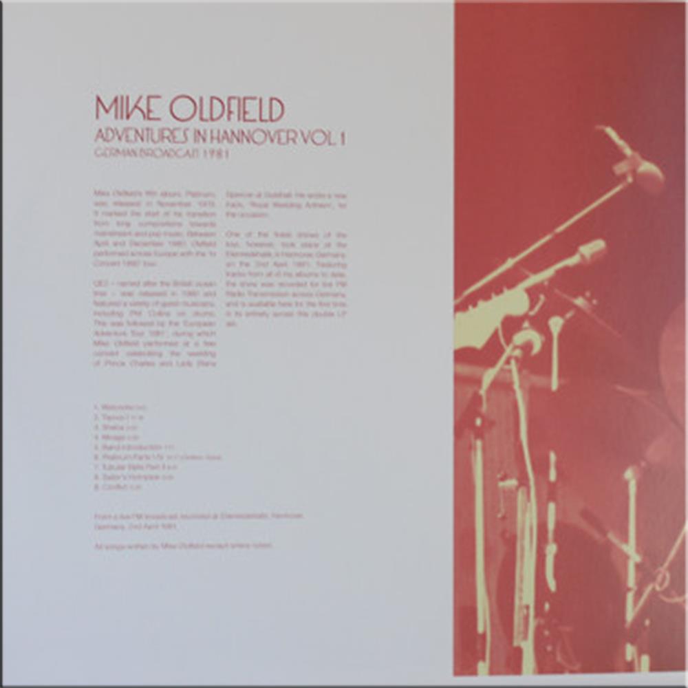 Mike Oldfield Vinyl - Adventures In Hanover Vol 1 Double Album