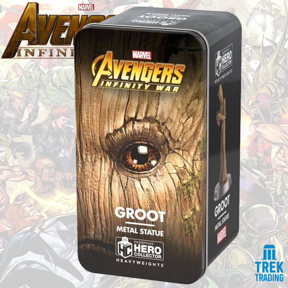 Marvel Avengers Endgame Heavyweights Collection - 12cm Groot Metal Statue