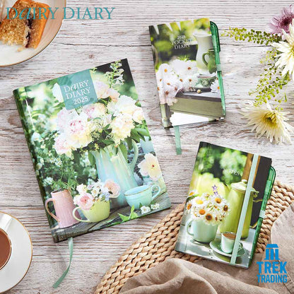 Dairy Diary 2025 Gift Set with Pocket Dairy Diary, Notebook & Pens