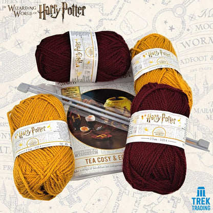 Harry Potter Wizarding World Collection - Gryffindor Tea Cosy and Egg Cosy Knit kit