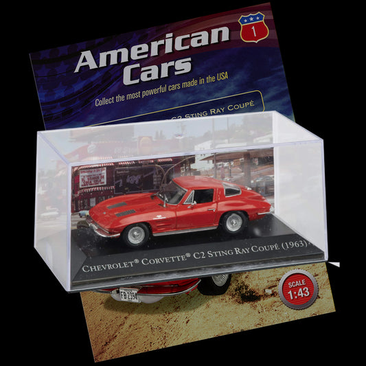 American Cars Collection Issue 1 - 1963 Chevrolet Corvette C2 Sting Ray Coupé