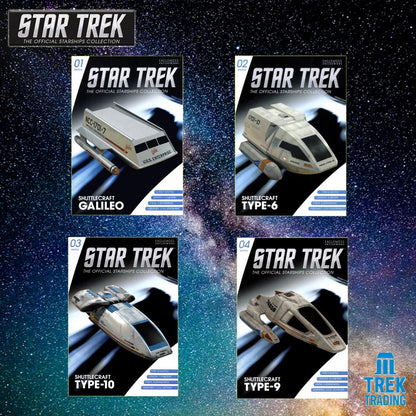 Star Trek Starships Collection - Shuttlecraft Set 1 with Magazines - Issues 1 - 2 - 3 - 4