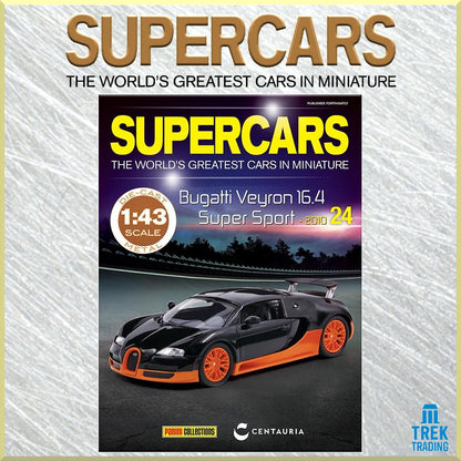 Supercars Collection 24 - Bugatti Veyron 16.4 Super Sport 2010 with Magazine