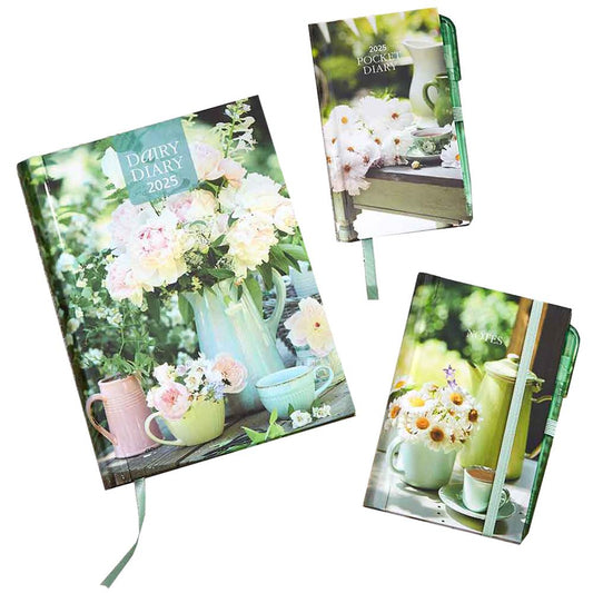 Dairy Diary 2025 Gift Set with Pocket Dairy Diary, Notebook & Pens
