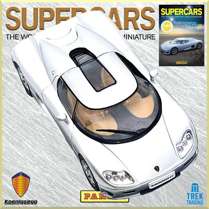 Supercars Collection 56 - Koenigsegg CC8S 2002 with Magazine