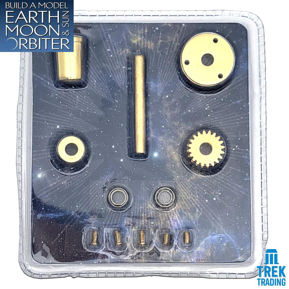 Build A Model Earth Moon and Sun Orbiter Tellurion Parts - Set 90 - Drive Shaft, 20 Tooth Gear and Spindle Set