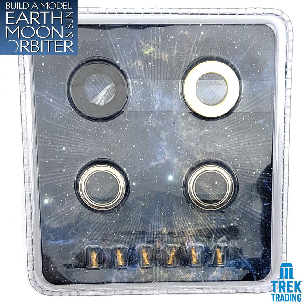 Build A Model Earth Moon and Sun Orbiter Tellurion Parts - Set 72 - Plastic and Brass Washers Set