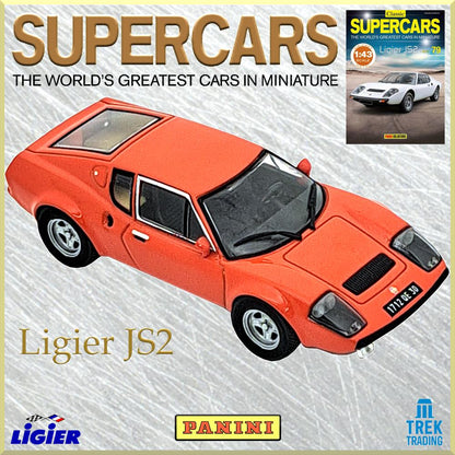 Supercars Collection 79 - Ligier JS2 1972 with Magazine