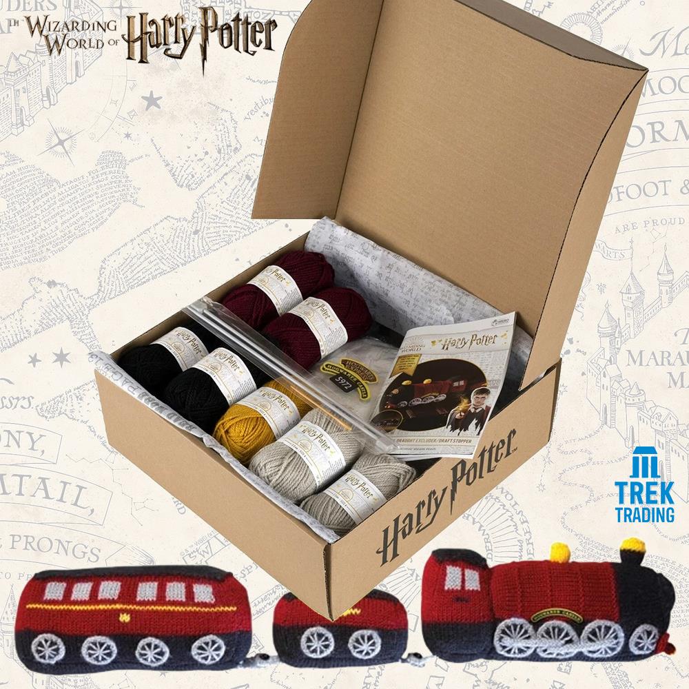 Harry Potter Wizarding World Collection - 61cm Hogwarts Express Draught Excluder Knit Kit
