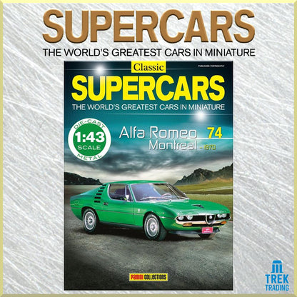 Supercars Collection 74 - Alfa Romeo Montreal 1970 with Magazine