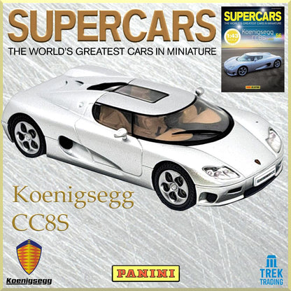 Supercars Collection 56 - Koenigsegg CC8S 2002 with Magazine